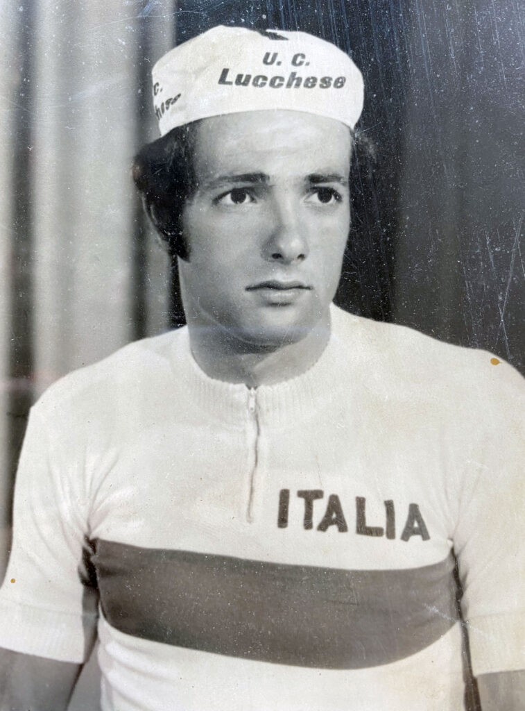 Antonio Bonini azzurro nel giro della boemia 1974